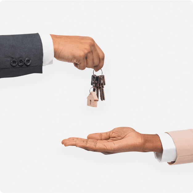 hand giving out key